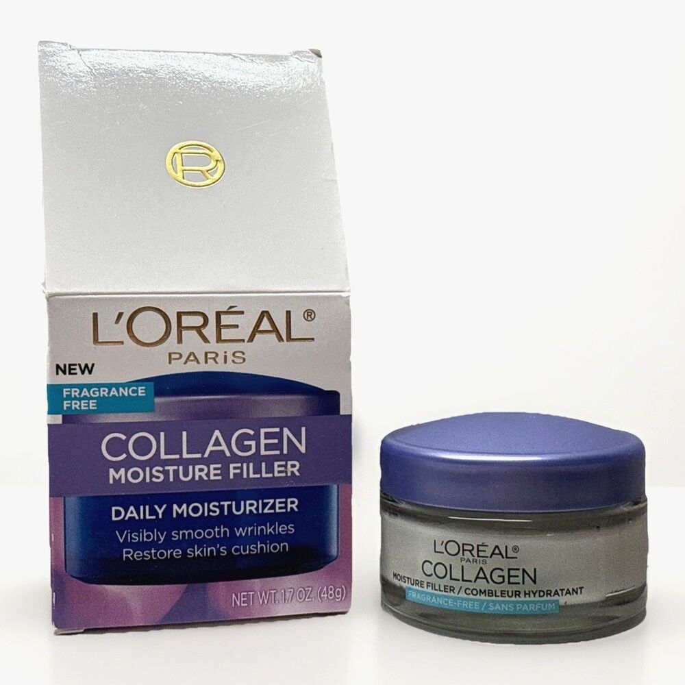 L'Oreal Paris Collagen Moisture Filler Facial Day Cream Smooth Wrinkles 1.7oz